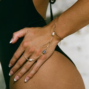 Hebrew Cone Hand Chain