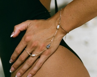 Hebrew Cone Hand Chain