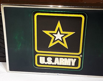 Handmade Army Medalion Belt Buckle Gift for Him, or Her, or Co-worker, or Boss, or Dad        id: am01