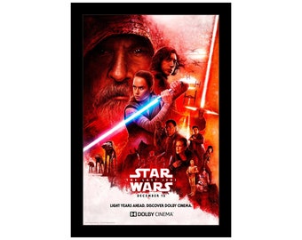 Star Wars The Last Jedi VIII Movie Millennium Falcon Poster 18x12 36x24 40x27/"
