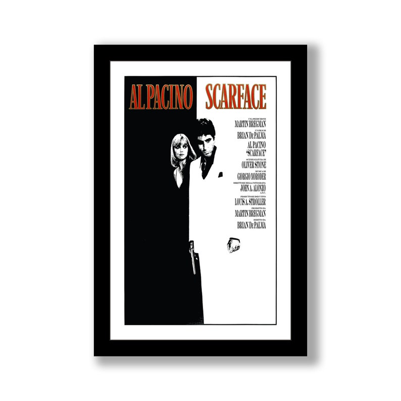 Scarface 11x17 Framed Movie Poster Etsy
