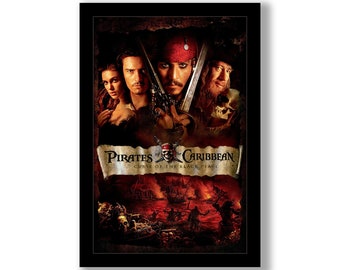Pirates Of The Caribbean Curse Of The Black Pearl - 11x17 Framed Movie Poster