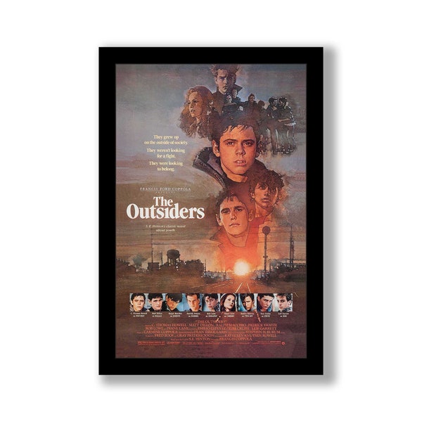 The Outsiders - 11x17 Framed Movie Poster