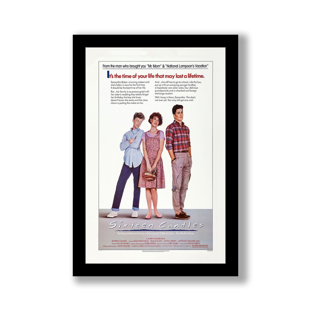 Sixteen Candles 11x17 Framed Movie Poster Etsy