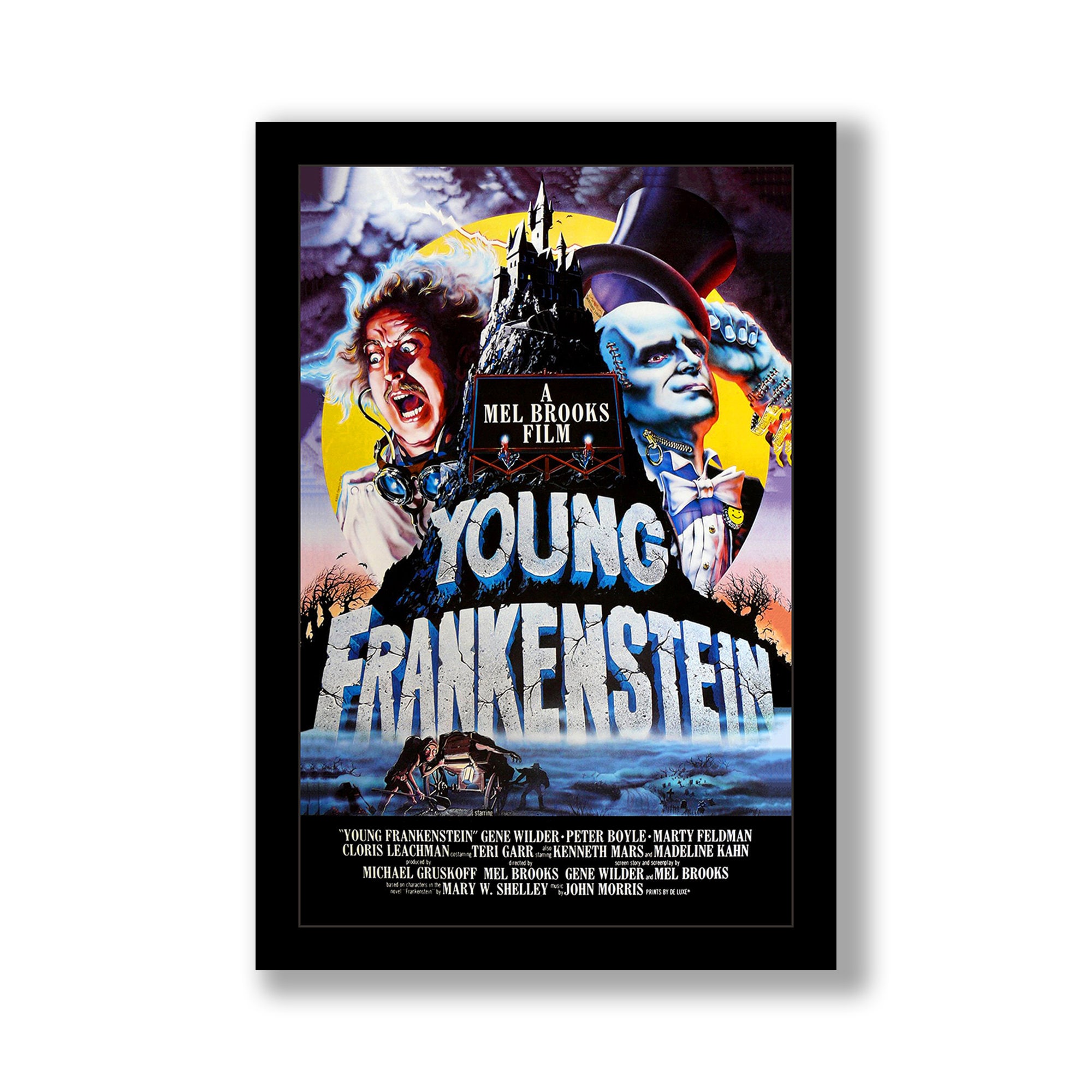 Young Frankenstein 11x17 Framed Movie Poster Etsy