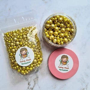 SOLID COLOURS 100g - SnowWhite/Gold/Silver Sprinkles • Cake Decorating Australia • Sprinkle Mix • Sprinkles Australia • Fairy Dust Sprinkles