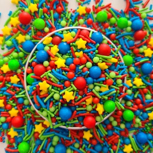 POWER UP 120g Sprinkles • Cake Decorating Australia • Sprinkle Mix • Sprinkles Australia • Fairy Dust Sprinkles