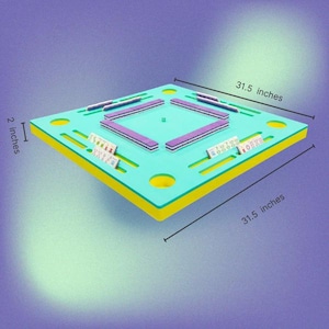 Floating Mahjong Set, Waterproof Pool Game, EVA Foam Table,Summer Party Fun Only Table