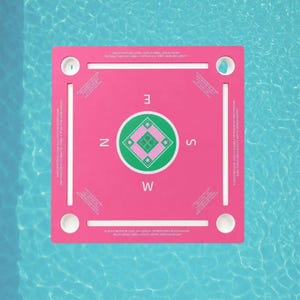 Floating Pool Mahjong Game Table , Waterproof Mahjong Mat for Swimming Pool, Summer Outdoor Party Game Mahjong Gift