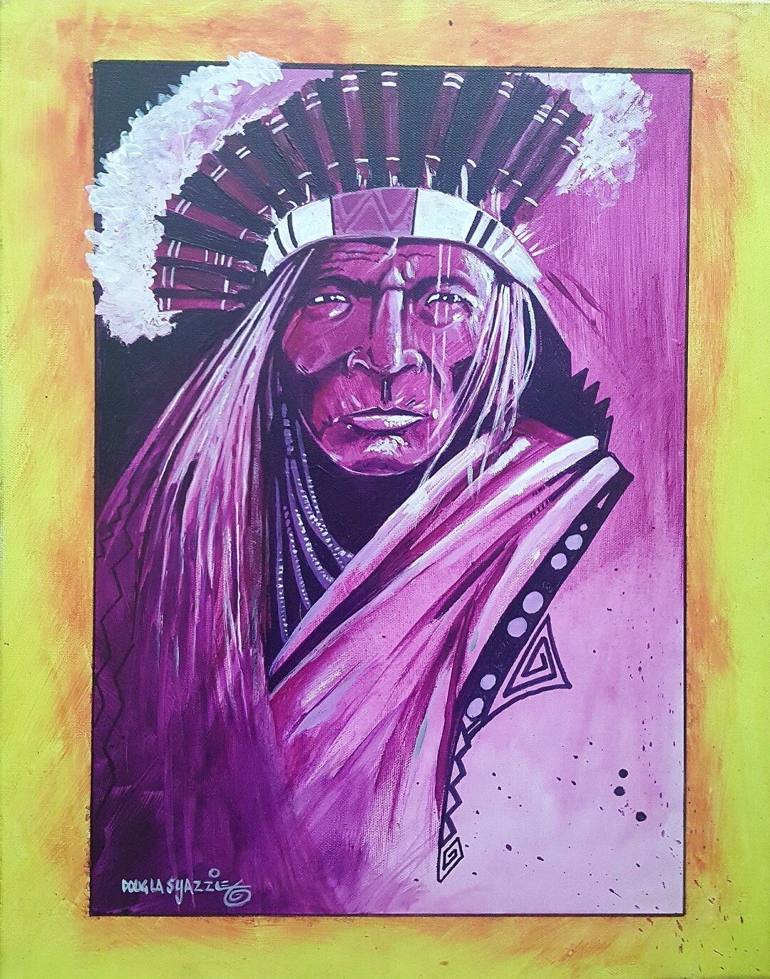 Native American Original Painting Etsy