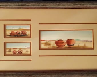 Southwestern Pottery Original Watercolor Paintings