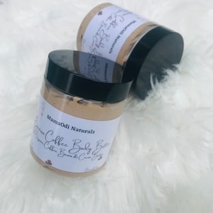 Organic Coffee Body Butter moisturizing cream,made with coffee,with extra caffeine, gift,idea,party favors
