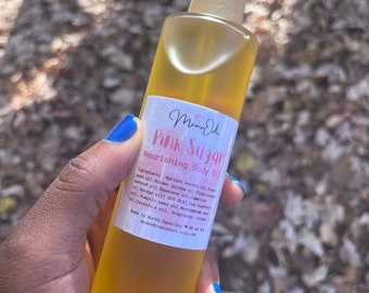 PINK SUGAR* Nourishing body oil | anti-aging|non-greasy| skin active oils|with squalene oil | gift idea|glowing dewy skin