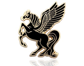 Pegasus Pin | Enamel Pin | Lapel Pin | Brooch | Metal Pin | For Jackets, Shirts, Hats, Backpacks