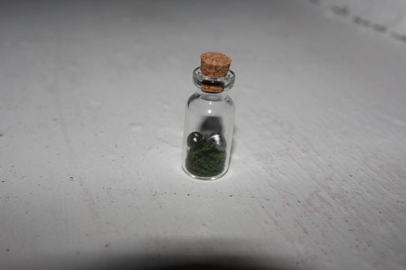 Miniature dragon/'s egg in glass bottle