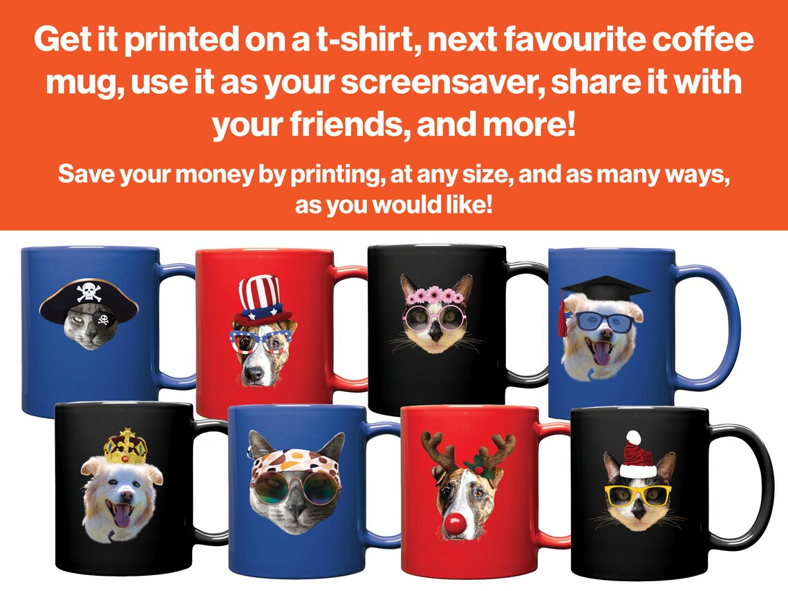 Pet Photo Booth Custom Pet Portrait Digital Pet Portrait Etsy Australia