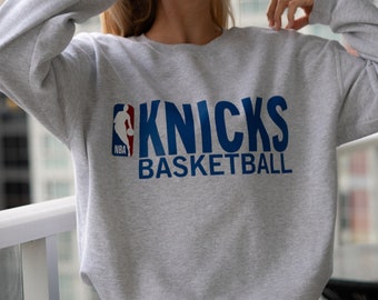 Vintage Knicks Sweater | Basketball Sweater | Sports Crewneck | Rachel Green Friends Inspo | Vintage Pullover