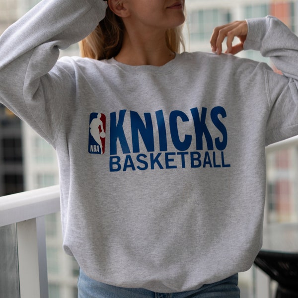 pull Knicks vintage | Pull de basket-ball | Ras du cou sport | L'inspiration de Rachel Green Friends | vintage Pullover