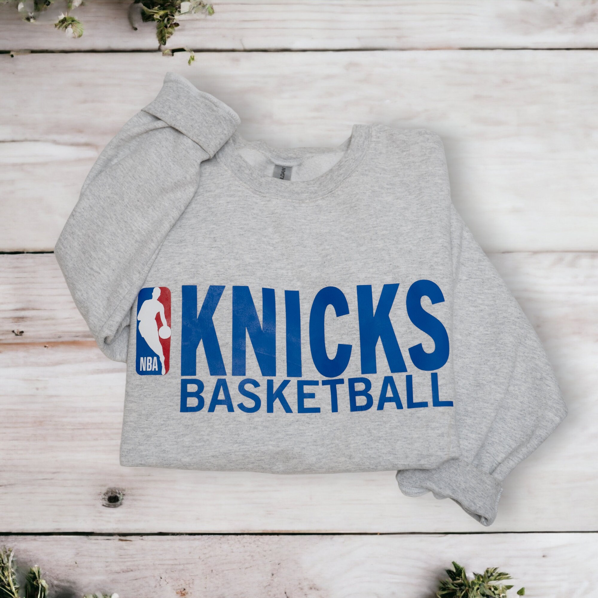 Vintage Knicks Sweater Basketball Sweater Sports Crewneck Etsy Canada