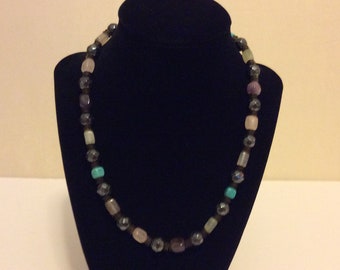 Multiple Gemstone Beaded Necklace