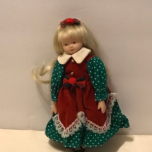 Peabody & Wright Porcelain Christmas Doll