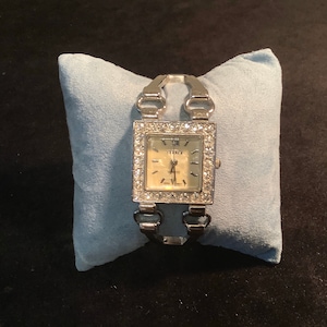 Tenner Silver Tone and Crystal Bracelet Watch