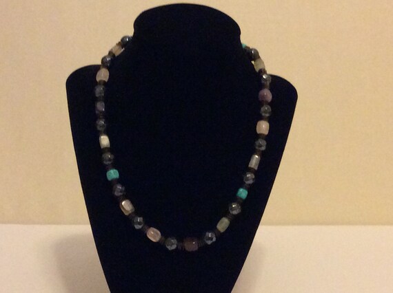 Multiple Gemstone Beaded Necklace - image 3