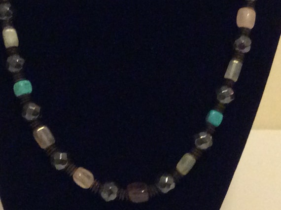 Multiple Gemstone Beaded Necklace - image 2
