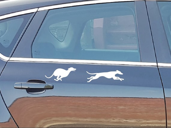 SIGHTHOUND STICKERS, Whippet decals, Greyhound safety stickers for glass doors / bird strike. Galgo Iggy Lurcher for car, walls, laptop etc
