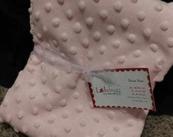 Ultra Soft Minky and Satin Baby Blanket