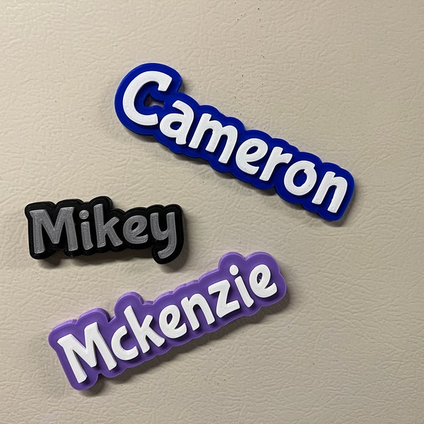 Personalized Two Color Name Magnets/Refrigerator/Locker/Whiteboard