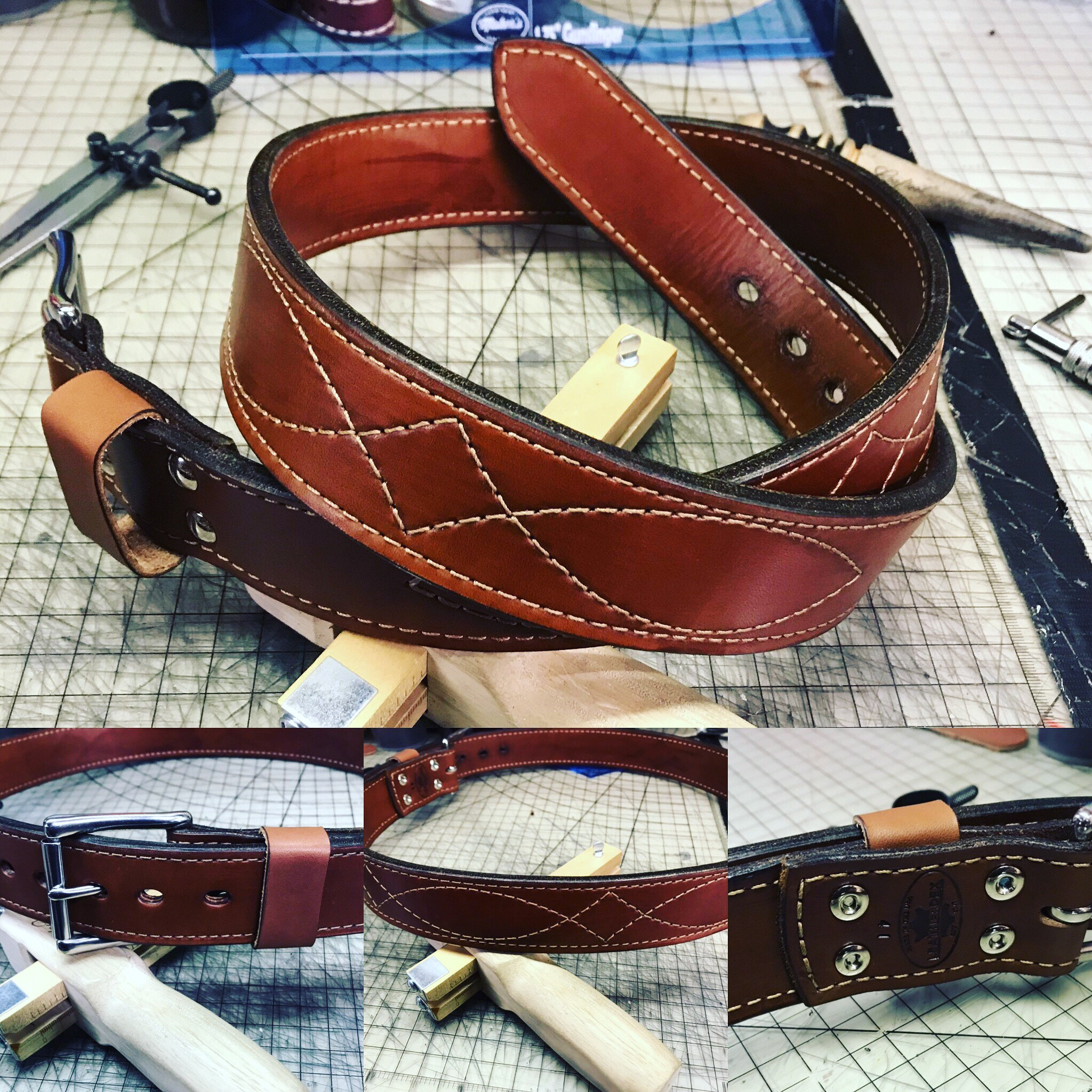 The gunslinger Leather Belt Carry Belt Etsy UK