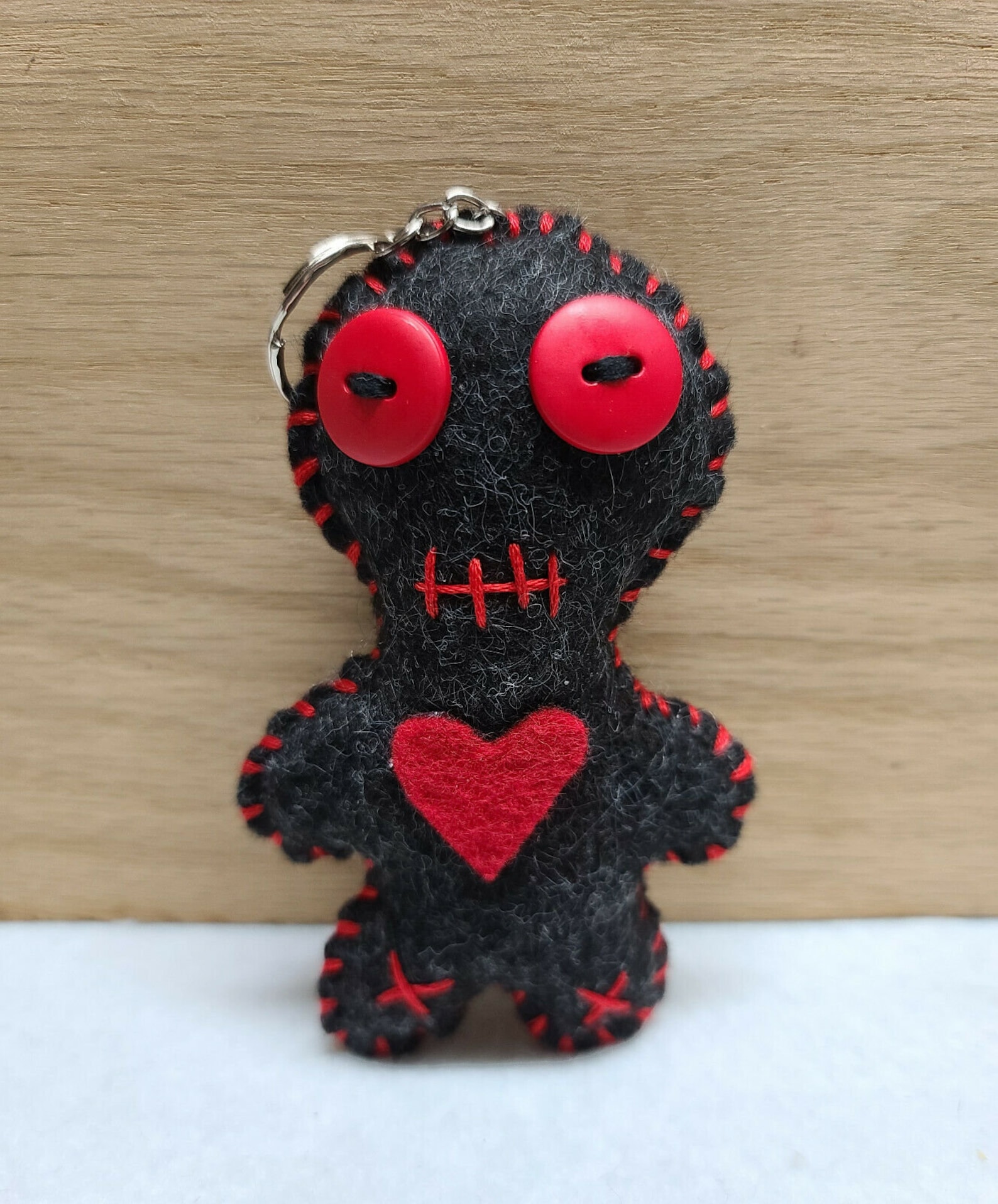 Handmade Mini Bighead Voodoo Doll Key Chain Etsy