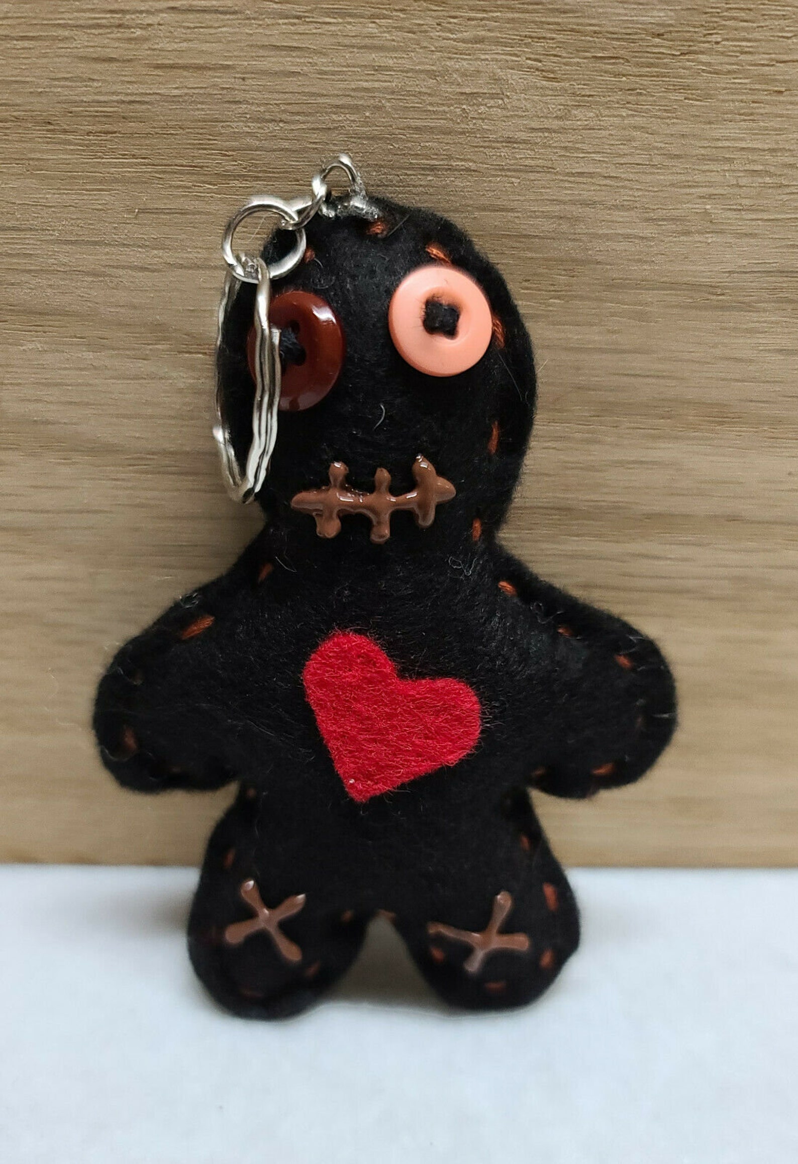 Handmade VooDoo Doll key chain Etsy