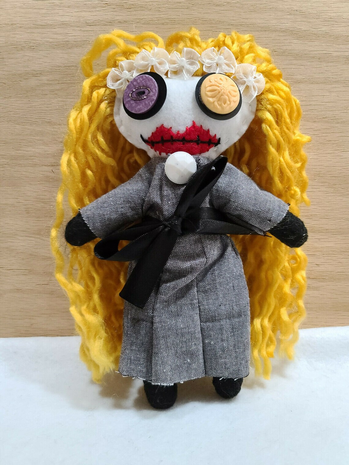 Handmade VooDoo doll with pins 9 inch tall Etsy