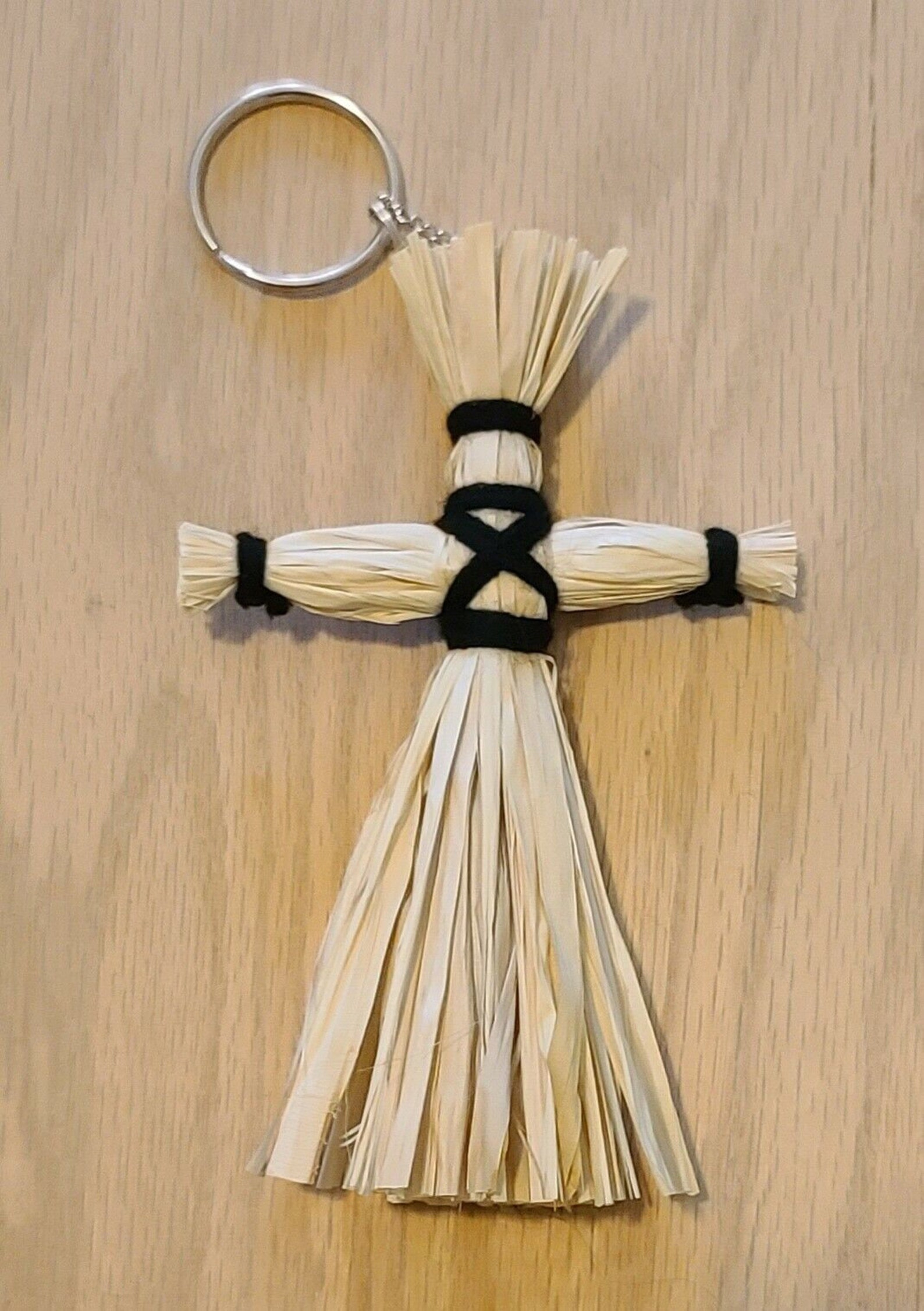 Handmade Straw VooDoo Doll key chain Etsy