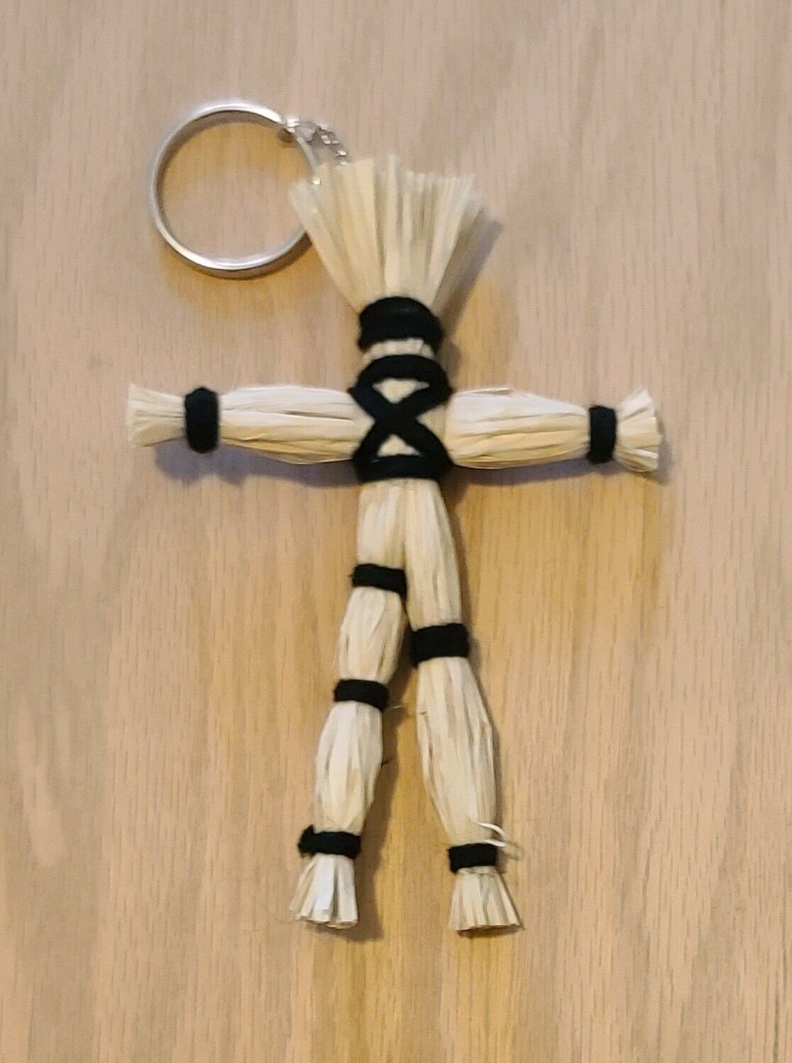 Handmade Straw VooDoo Doll key chain Etsy