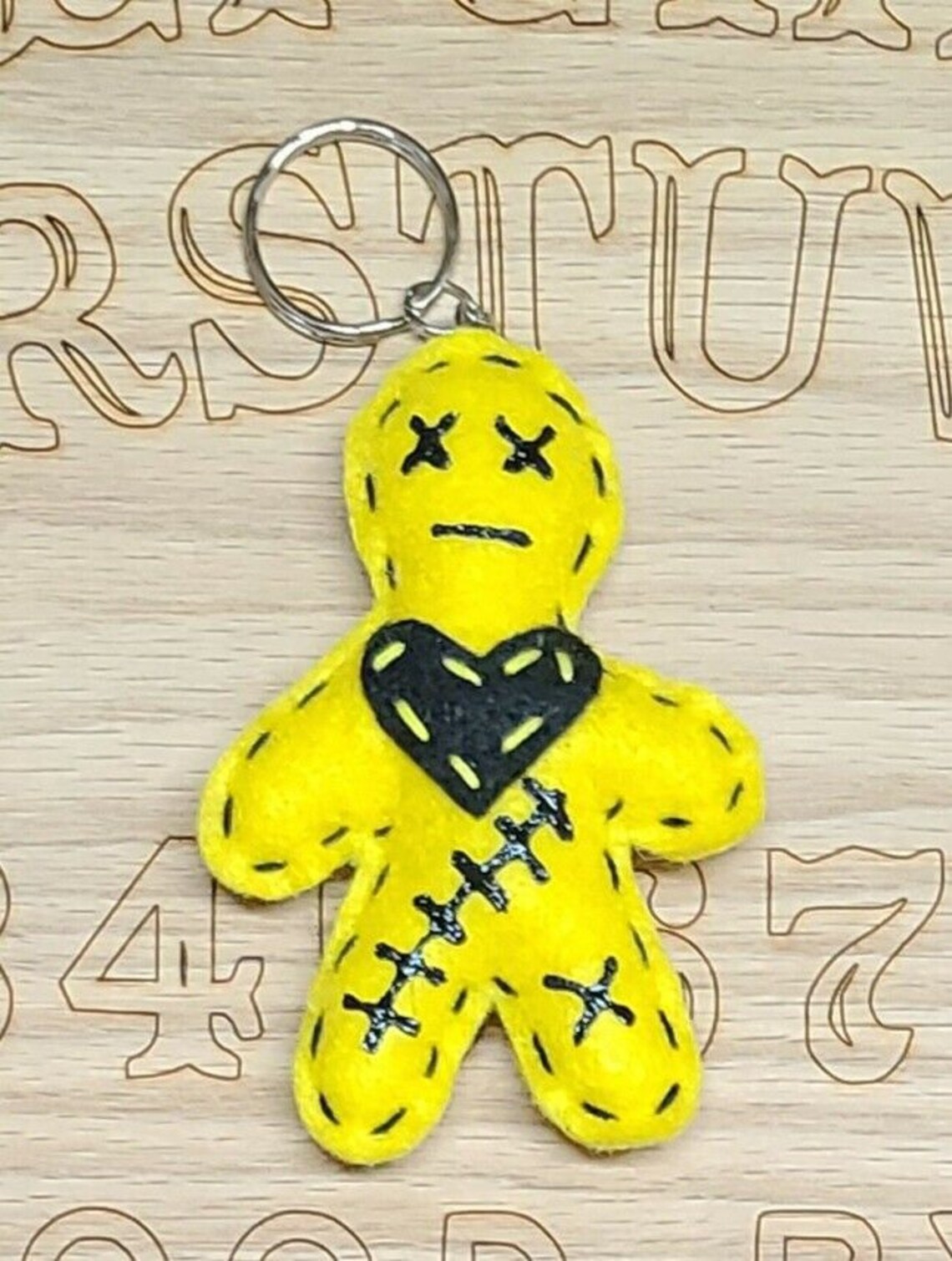 Handmade VooDoo Doll key chain Etsy