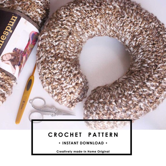 U Shaped Travel Pillow Crochet Pattern Etsy