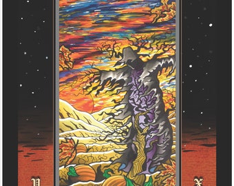 Autumn Scarecrow Print 12”x18”