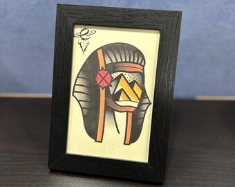 Pyramid Pharaoh Framed Print