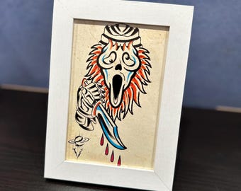 Scream Gritty Framed Print