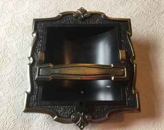 Vintage Amerock Carriage House Pedestal Soap Dish Bronze Retro Bath Decor 1970/'s