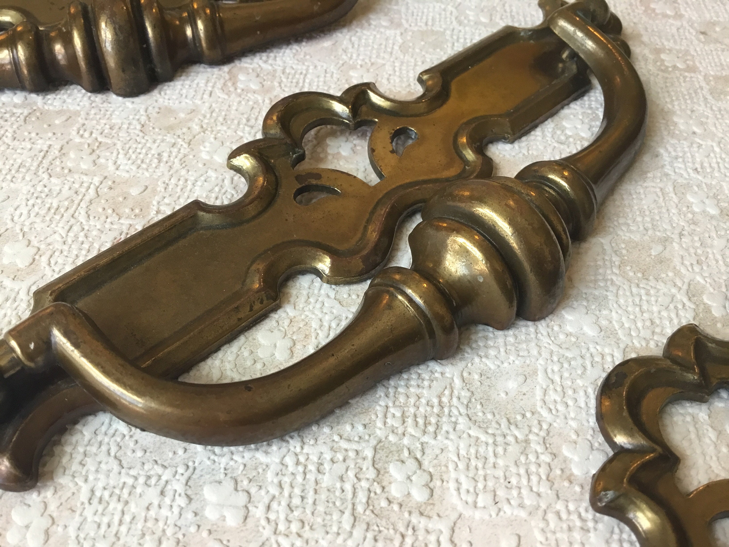 7 1/4 Par de grandes tirantes de gabinete vintage de la | Etsy