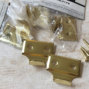 Sash Lift Handles, 4 Pair of Vintage Sliding Window Sash Handles made in Japan Plated New Old Stock Original packages