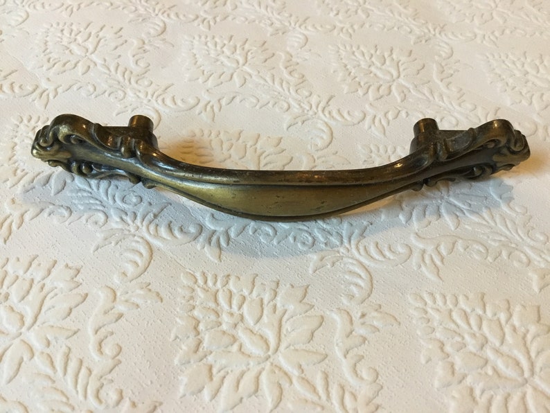 Set of 3 Vintage 1960 Amerock Ornately Scrolled Cabinet Handles