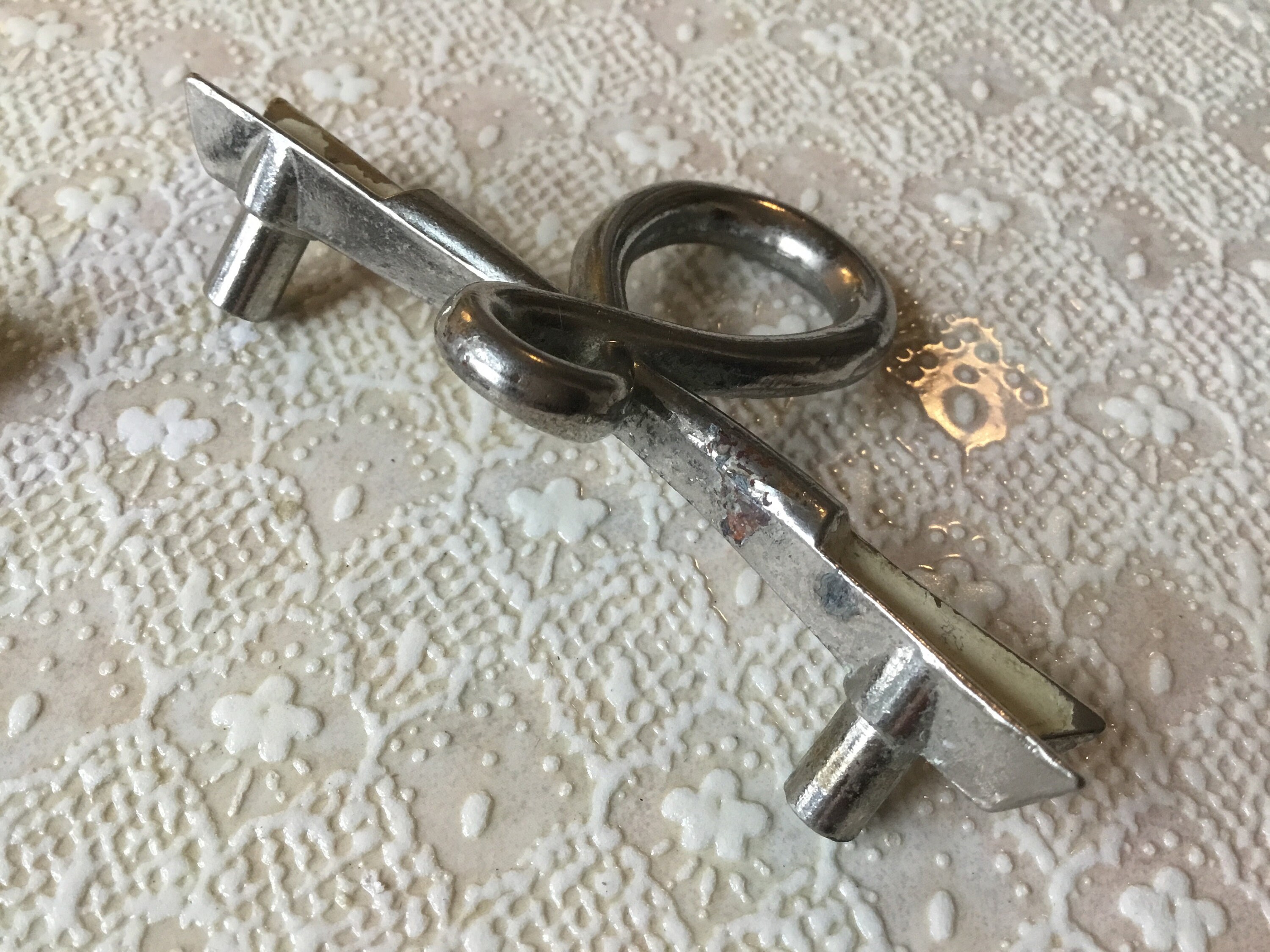 MCM Pulls Set of 3 Chrome Plated Figure 8 Retro Atomic Etsy