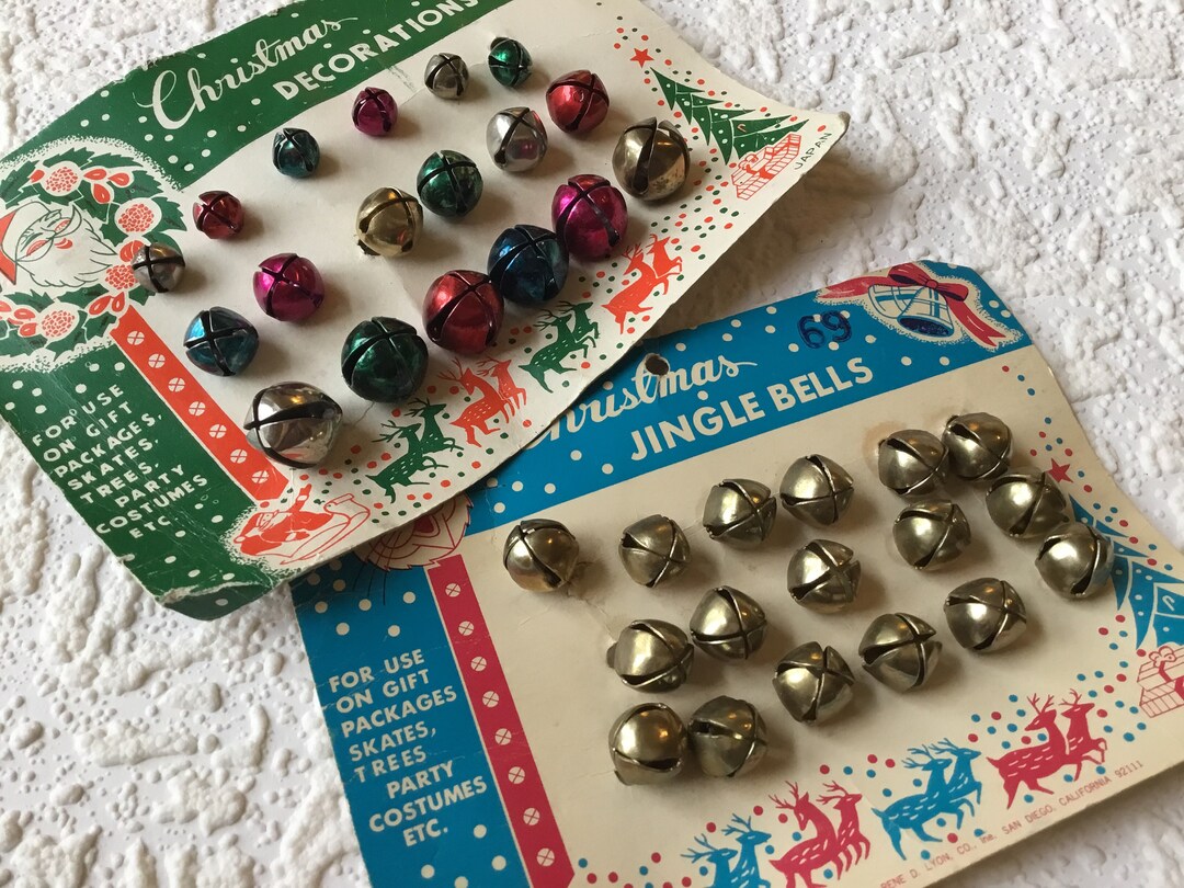 Vintage Jingle Bells, Vintage NOS, Original Packages for Use on
