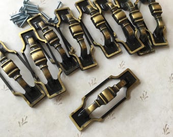 Uchwyty do szuflad MCM Amerock Carriage House Cabinet Handles Set of 9 Vintage 1975 Amerock Cupboard Drawer Drawer Handles 235-1