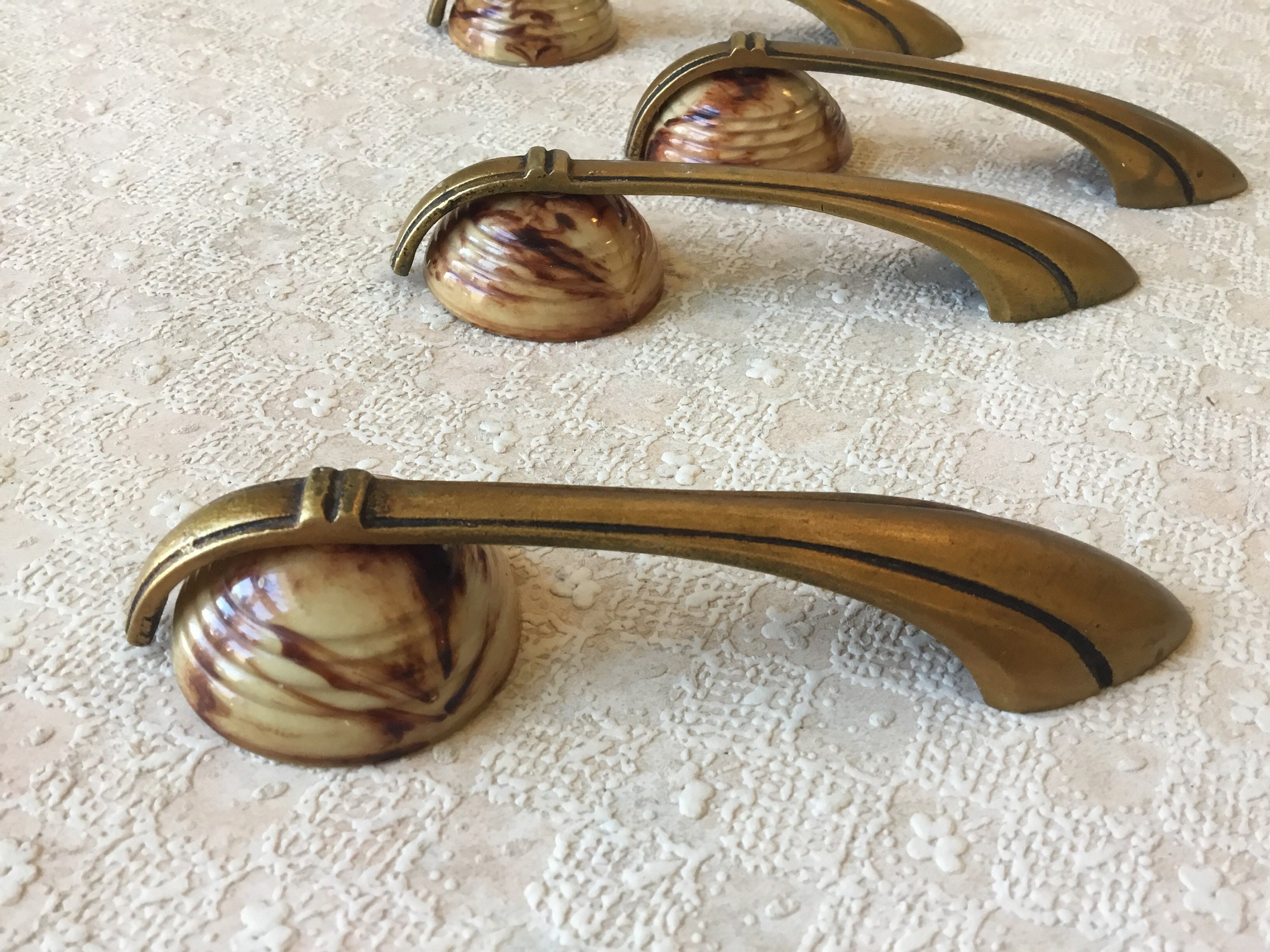 1 Art Deco Furniture Restoration Vintage Brass Handle Etsy